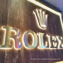 Outdoor Or Indoor 3d Custom Metal Stainless Steel Halo Lit Letter Illuminated Led Backlit Logo Sign